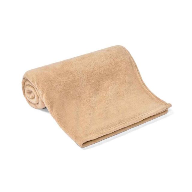 Brand Lab Pet Teddy Fleece Blanket in Camel - Size: Crib - image 1