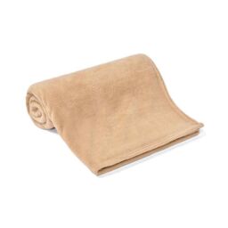 Brand Lab Pet Teddy Fleece Blanket in Camel - Size: Crib