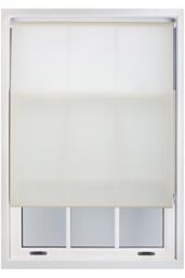 Furnished Cream Daylight Roller Blinds - Trimmable Window Shade - Size: 85 cm width x 210 cm drop