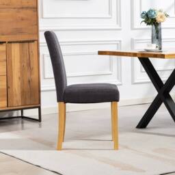 Artemis Home Almont Fabric Dining Chairs - Set of 2 in Charcoal - Size: 2 Pack - thumbnail 5