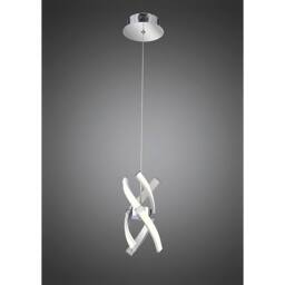 Netlighting Espirales Pendant 12W LED 3000K 840lm Silver Frosted Acrylic Chrome - thumbnail 2