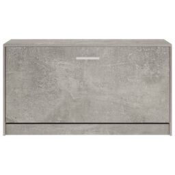 Berkfield Home Shoe Bench Concrete Grey 80x24x45 cm Engineered Wood - Size: 80 x 24 x 45 cm - thumbnail 5