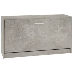 Berkfield Home Shoe Bench Concrete Grey 80x24x45 cm Engineered Wood - Size: 80 x 24 x 45 cm - thumbnail 2