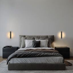 COMELY 12W Round Acrylic Modern Wall Lamp, Black, 3000K/4500K/6500K in Black - thumbnail 4