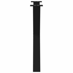 Berkfield Home Dining Table Legs X-Shaped 2 pcs Black 80x(72-73) cm Steel - thumbnail 6
