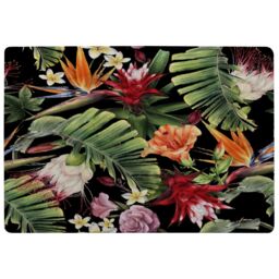 Benjamin Tate Design Tropical Flowers & Plant Leaves Rug in Natural - Size: Large - thumbnail 1