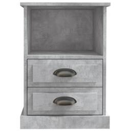 Berkfield Home Bedside Cabinet Concrete Grey 43x36x60 cm - Size: 43 x 36 x 60 cm - thumbnail 6