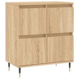 Berkfield Home Sideboards 2 pcs Sonoma Oak Engineered Wood in Light Brown - thumbnail 5