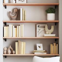 Berkfield Home Beautiful Wall Shelf 80x30x2 cm Untreated Solid Wood Oak in Brown - Size: 80 x 30 x 2 cm - thumbnail 2