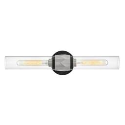 Netlighting Hinkley Ellison Bathroom Wall Lamp Black Nickel IP44 2x E27 - thumbnail 1