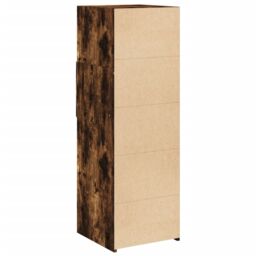 Berkfield Home Highboard Smoked Oak 40x42.5x124 cm Engineered Wood in Brown - thumbnail 6