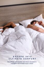 Snuggledown Hotel Goose Feather & Down 10.5 Tog All Year Round Duvet in White - Size: Super King - thumbnail 2