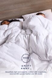 Snuggledown Hotel Goose Feather & Down 10.5 Tog All Year Round Duvet in White - Size: Super King - thumbnail 4