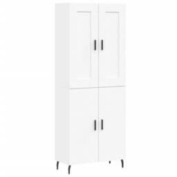 Berkfield Home Highboard White 69.5x34x180 cm Engineered Wood - thumbnail 3