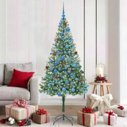 Berkfield Home Artificial Christmas Tree with Stand Green 180 cm PVC & Steel