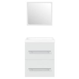 Berkfield Home Sink Cabinet with Built-in Basin White Engineered Wood - thumbnail 6