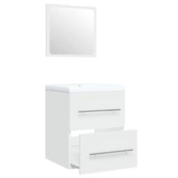 Berkfield Home Sink Cabinet with Built-in Basin White Engineered Wood - thumbnail 5