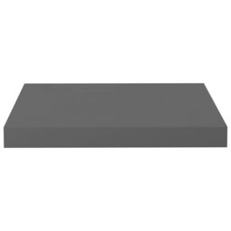 Berkfield Home Floating Wall Shelf High Gloss Grey 40x23x3.8 cm MDF - thumbnail 4