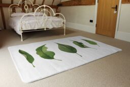 Benjamin Tate Design Selection Of Leaves Designer Rug in Natural - Size: Large - thumbnail 3