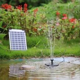Kelvenix 5W Solar Water Fountain Solar Floating Water Pump in Black - Size: 0.6m2 - thumbnail 3