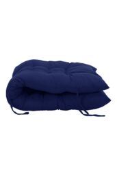 Garden Sanctuary 48x125cm Beach Lounge Seat Cushion Office Sofa Chair Cushion Rocking Chair Pad in Dark Blue - Size: 48x125 cm - thumbnail 4