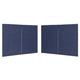 Berkfield Home Party Tent Sidewall 2 pcs with Zipper PE Blue - thumbnail 2