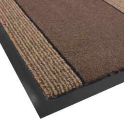 JVL Miracle Machine Washable Barrier Doormat 60x90cm Brown in Beige - Size: 60 cm x 90 cm - thumbnail 2