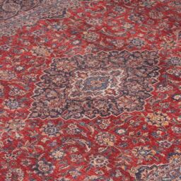 Kukoon Washable Runner Rug Red Oriental Long Hallway Carpet Mat 60cm x 240cm - Size: 60 cm x 240 cm - thumbnail 4