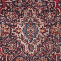 Kukoon Washable Runner Rug Red Oriental Long Hallway Carpet Mat 60cm x 240cm - Size: 60 cm x 240 cm - thumbnail 6