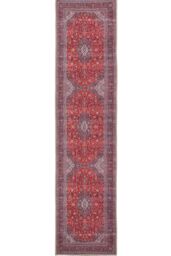 Kukoon Washable Runner Rug Red Oriental Long Hallway Carpet Mat 60cm x 240cm - Size: 60 cm x 240 cm - thumbnail 3