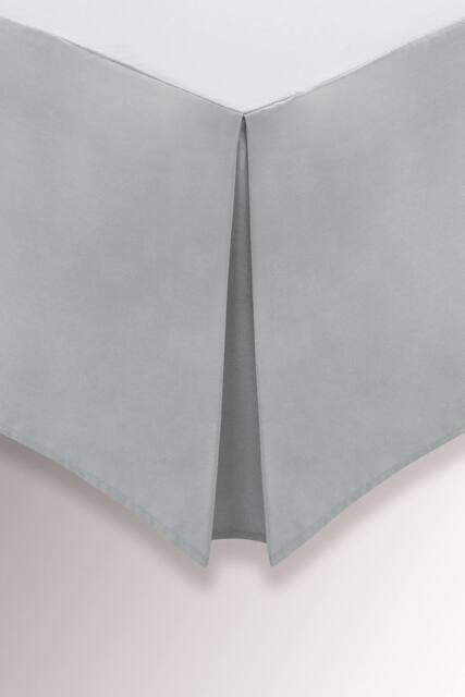 Helena Springfield 'Plain Dye' 180TC Valance in Silver - Size: Single - image 1