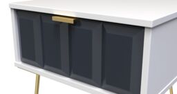 Ready Assembled 2 U Metro 1 Drawer Bedside (Ready Assembled) in Dark Blue - thumbnail 4