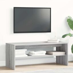 Berkfield Home TV Cabinet Grey Sonoma 100x40x40 cm Engineered Wood - Size: 100 x 40 x 40 cm - thumbnail 3