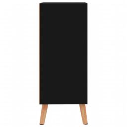 Berkfield Home Sideboard High Gloss Black 60x30x72 cm Engineered Wood - Size: 60 x 30 x 72 cm - thumbnail 4