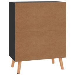 Berkfield Home Sideboard High Gloss Black 60x30x72 cm Engineered Wood - Size: 60 x 30 x 72 cm - thumbnail 6