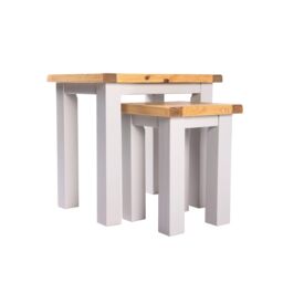 Cabinet Bits Nest of Tables - Set of 2 Tables in Light Grey - thumbnail 3