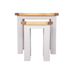 Cabinet Bits Nest of Tables - Set of 2 Tables in Light Grey - thumbnail 2