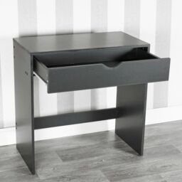 EONLION Black Wooden Dressing Table Vanity Computer Desk Bedroom Furniture Office Drawer - thumbnail 3