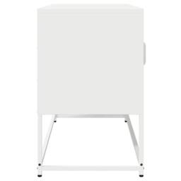 Berkfield Home TV Cabinet White 100.5x39x60.5 cm Cold-rolled Steel - thumbnail 6