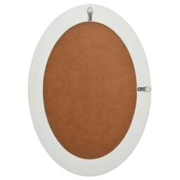 Berkfield Home Wall Mirror Baroque Style 50x70 cm White - thumbnail 4