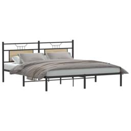 Berkfield Home Decorative Bed Frame without Mattress Sonoma Oak 183x203 cm Engin in Brown - thumbnail 1