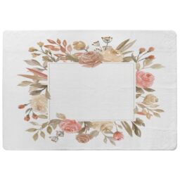 Benjamin Tate Design Flower Border Designer Rug in Natural - Size: Large - thumbnail 1