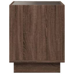 Berkfield Home Decorative Coffee Table with Infinity LED Brown Oak 40x40x50 cm - Size: 40 x 40 x 50 cm - thumbnail 7