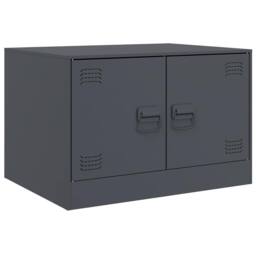 Berkfield Home Coffee Table Anthracite 67x50x44 cm Steel in Charcoal - Size: 67 x 50 x 44 cm