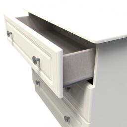 Ready Assembled 2 U Stirling 3 Drawer Chest (Ready Assembled) in Cream - thumbnail 5