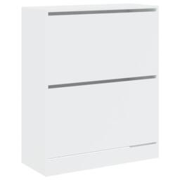 Berkfield Home Shoe Cabinet White 80x34x96.5 cm Engineered Wood - thumbnail 4