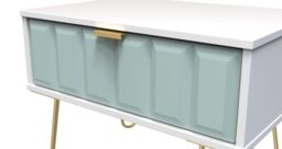 Ready Assembled 2 U Metro 1 Drawer Wide Side Table (Ready Assembled) in Duck Egg Blue - thumbnail 4