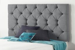 Somnior Premier Divan Bed with 24Cm Deep Mattress & Headboard In Plush Fabric in Light Grey - Size: Small Single - thumbnail 5