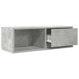 Berkfield Home TV Cabinet Concrete Grey 80x31x25.5 cm Engineered Wood - thumbnail 5