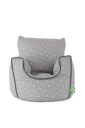 Bean Lazy Cotton Grey Stars Bean Bag Arm Chair with Beans Child / Teen size - Size: Large - thumbnail 1